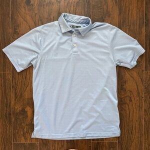 Pebble Beach Medium Blue Dry Luxe Performance Polo